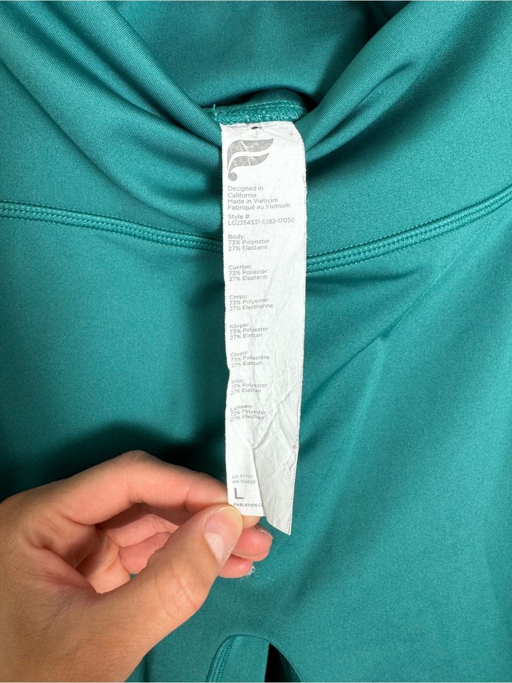 Fabletics Green Abyss Define PowerHold High Waisted Legging Full Length - Picture 2 of 12